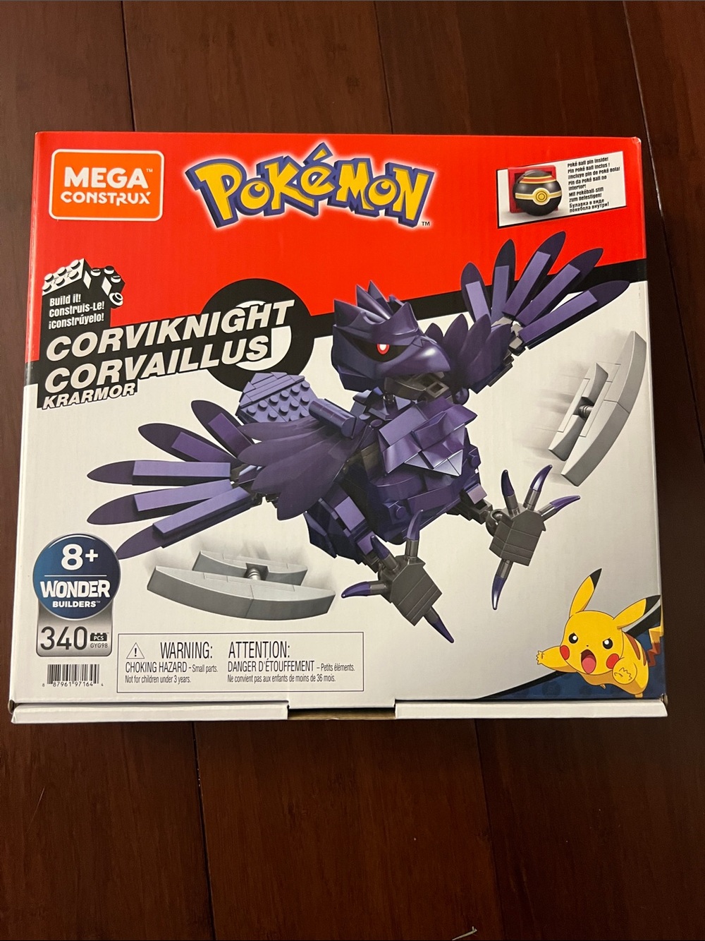 Mega Construx Pokemon Corviknight Corvaillus Krarmor